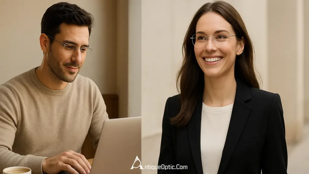 مزایای استفاده از عینک طبی بدون فریم