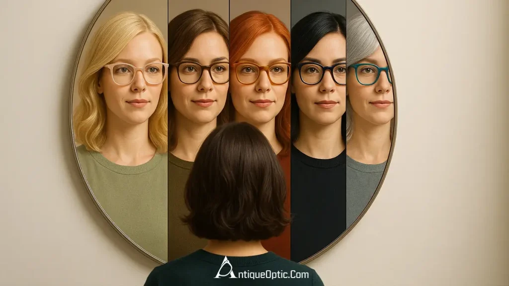 چگونه رنگ مو روی انتخاب رنگ فریم تأثیر میگذارد؟