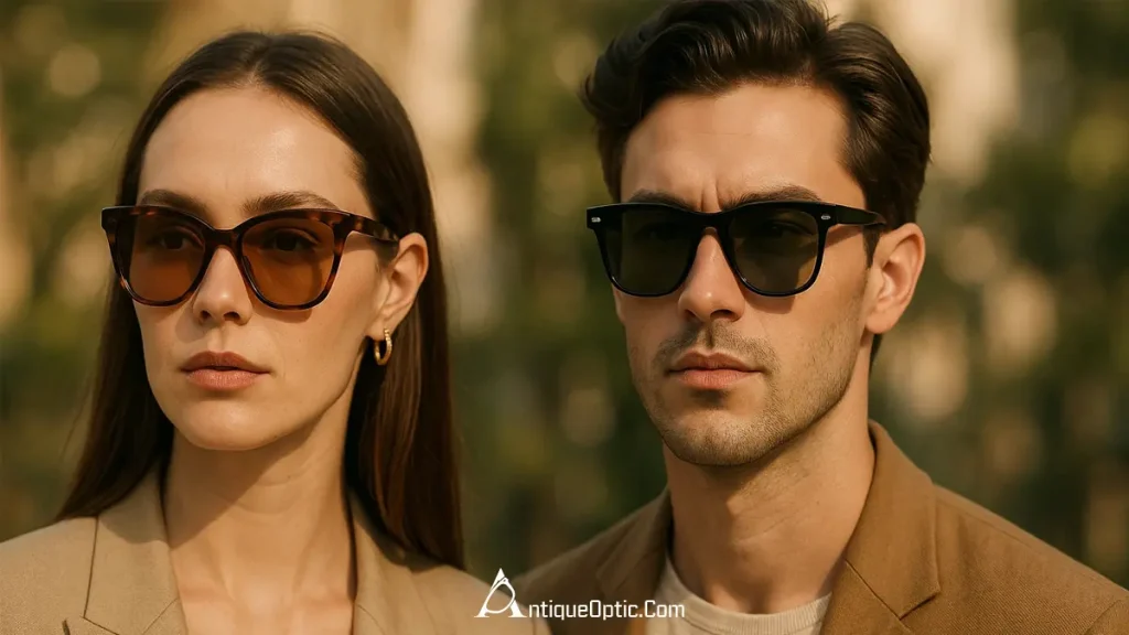 رنگهای عدسی مناسب برای صورت مثلثی