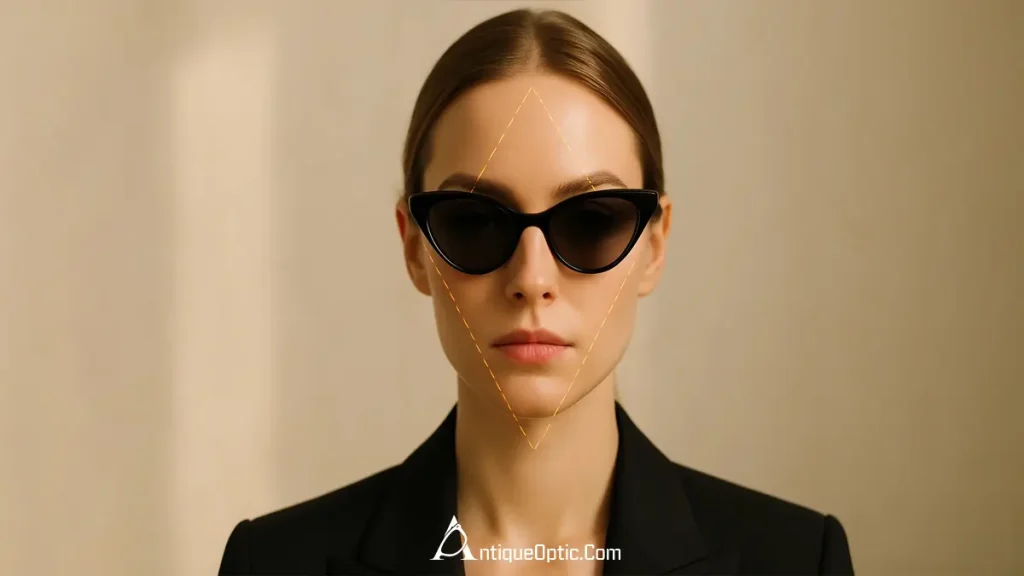 چه عینک آفتابی برای صورت مثلثی مناسب است؟