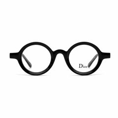 عینک طبی دیور DIOR 8454 مدل گرد-مشکی از زاویه روبرو