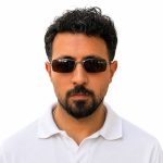 عینک آفتابی وینتیج MEXX مدل 6096 روی صورت یک آقا