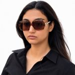 عینک وینتیج Menrad مدل 5022 روی صورت یک خانم