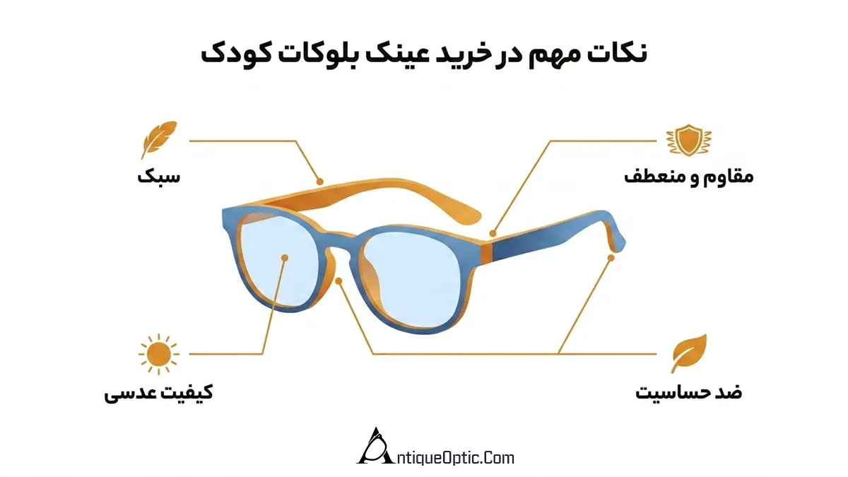 نکات مهم در خرید عینک بلوکات کودک