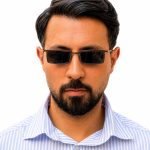 عینک آفتابی وینتیج MEXX مدل 5010 روی صورت یک آقا