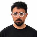 عینک طبی Jean Philippe Joly مدل TM5020A از نمای روبرو روی چهره یک آقا