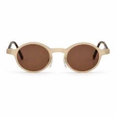 عینک وینتیج مارکوپولو (Marco Polo) مدل 3808 کرم رنگ از نمای روبرو