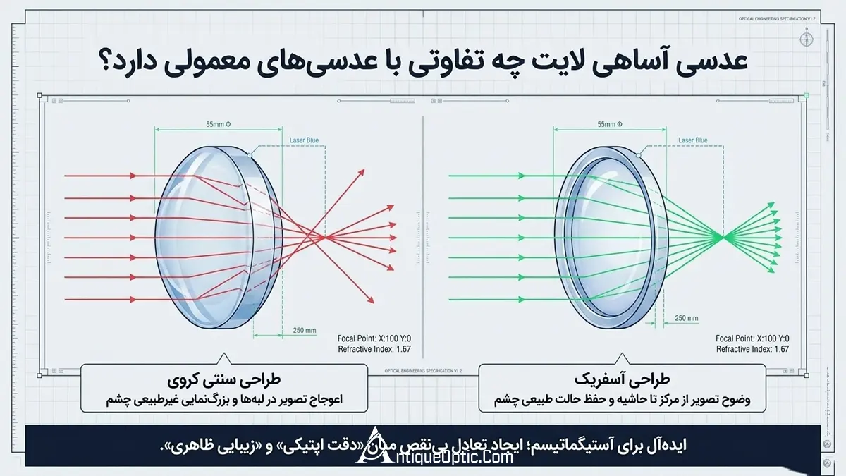 عدسی آساهی لایت چه تفاوتی با عدسی&zwnj;های معمولی دارد؟